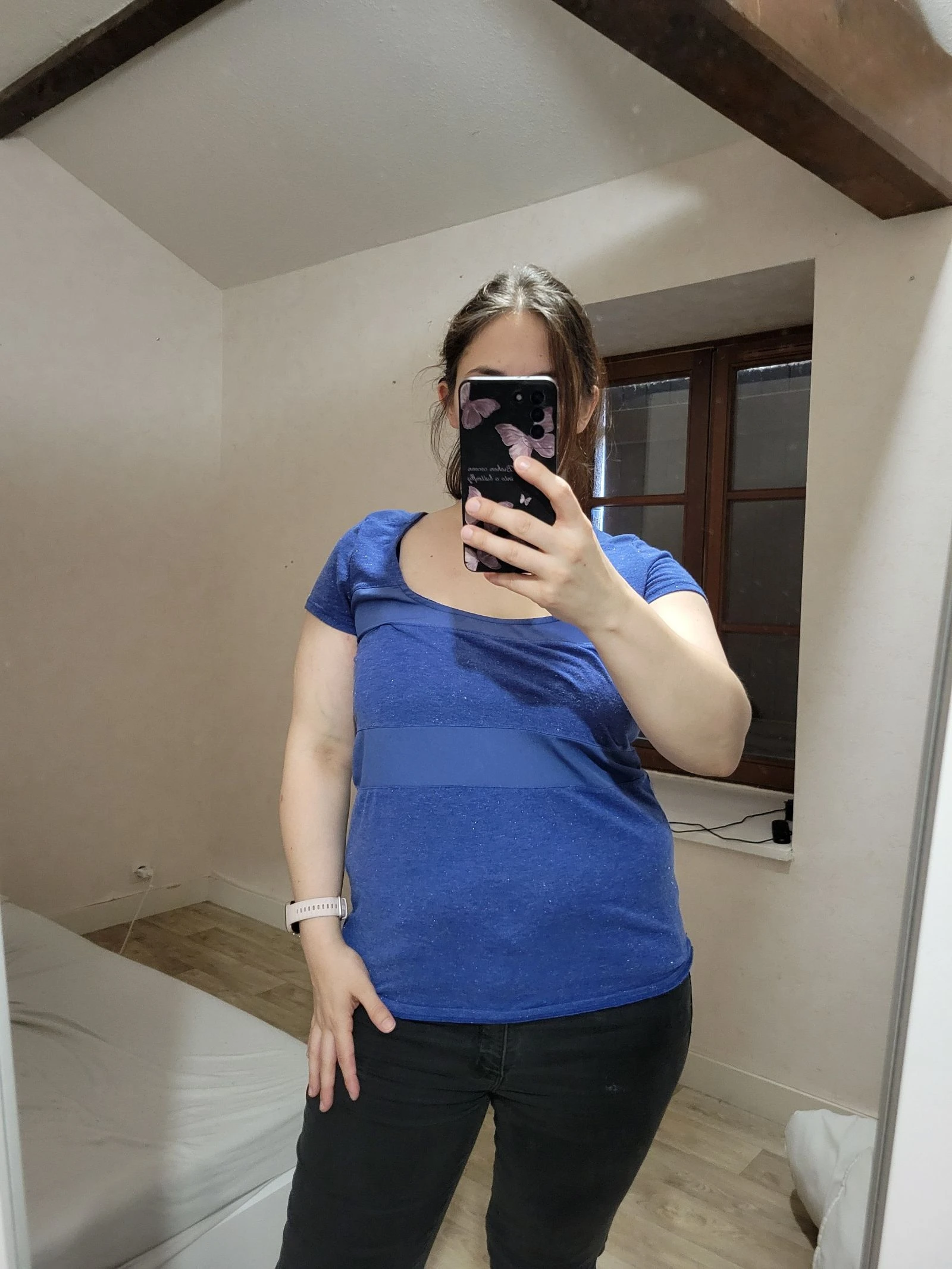 Blusa azul NAF NAF - Estilo original - Tamanho M-L – photo 2